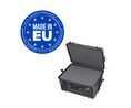 Watertight Case with Cubed Foam, 49l, 555x428x306mm, Polypropylene (PP), Black
